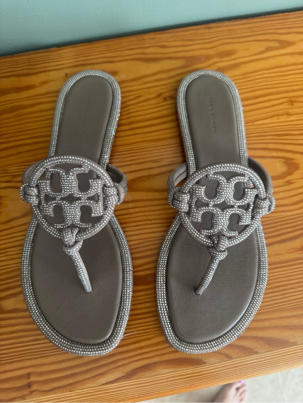 Tory Burch Pave Knotted Miller Sandals